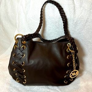 MICHAEL Michael Kors Black Leather Shoulder Bag